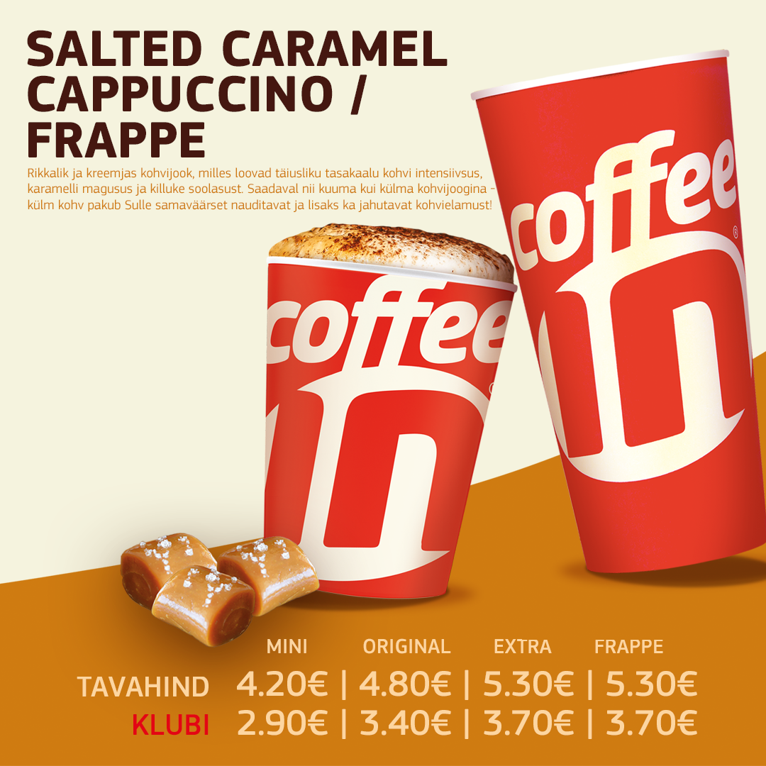 Aprilli kuujook – Salted Caramel Cappuccino / Frappe