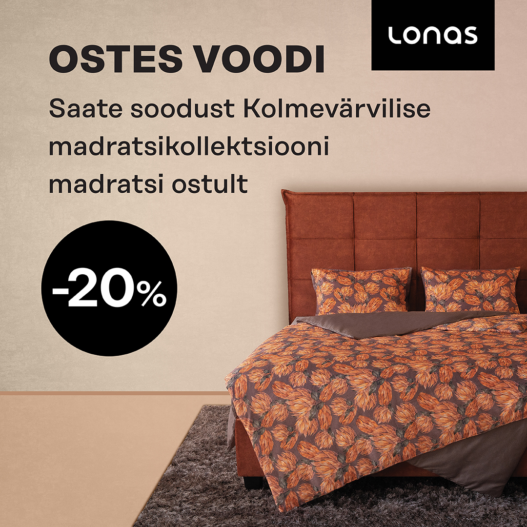 Ostes voodi, Kolmevärviline kollektsioon madratsile -20%