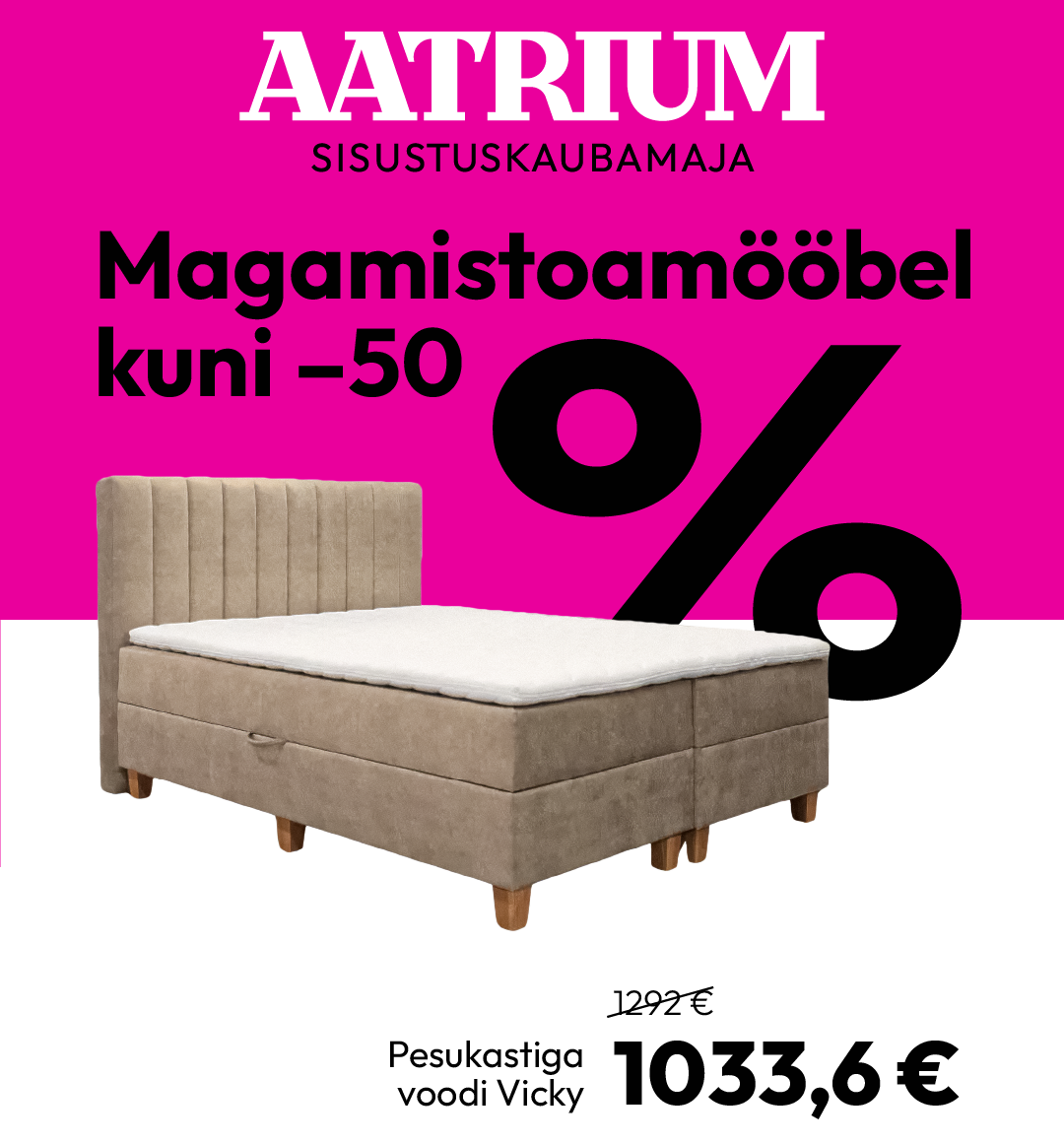 Magamistoa mööbel kuni -50%