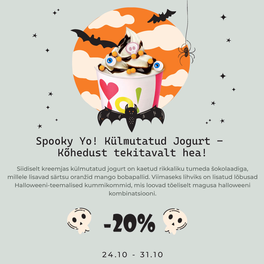 Spooky Yo! Külmutatud Jogurt – Kõhedust tekitavalt hea!