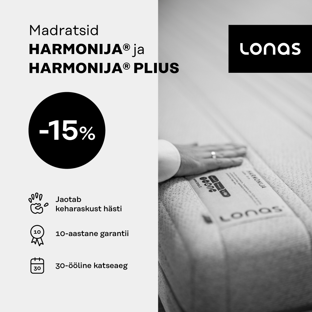 Madratsid HARMONIJA ja HARMONIJA PLIUS -15%