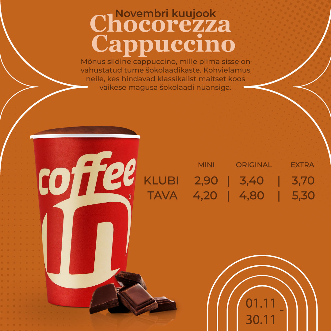 Novembri kuujook – Chocorezza Cappuccino