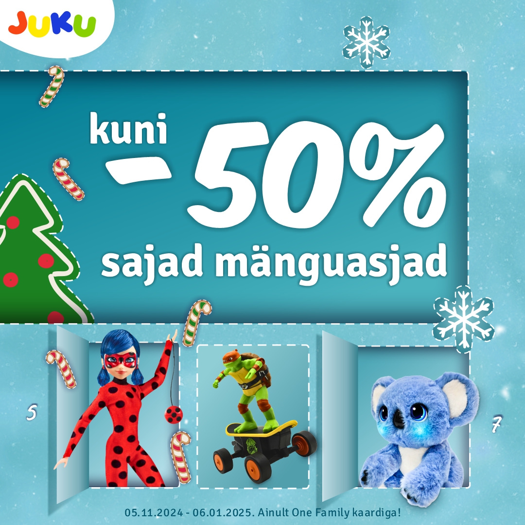 Sajad mänguasjad kuni -50%!