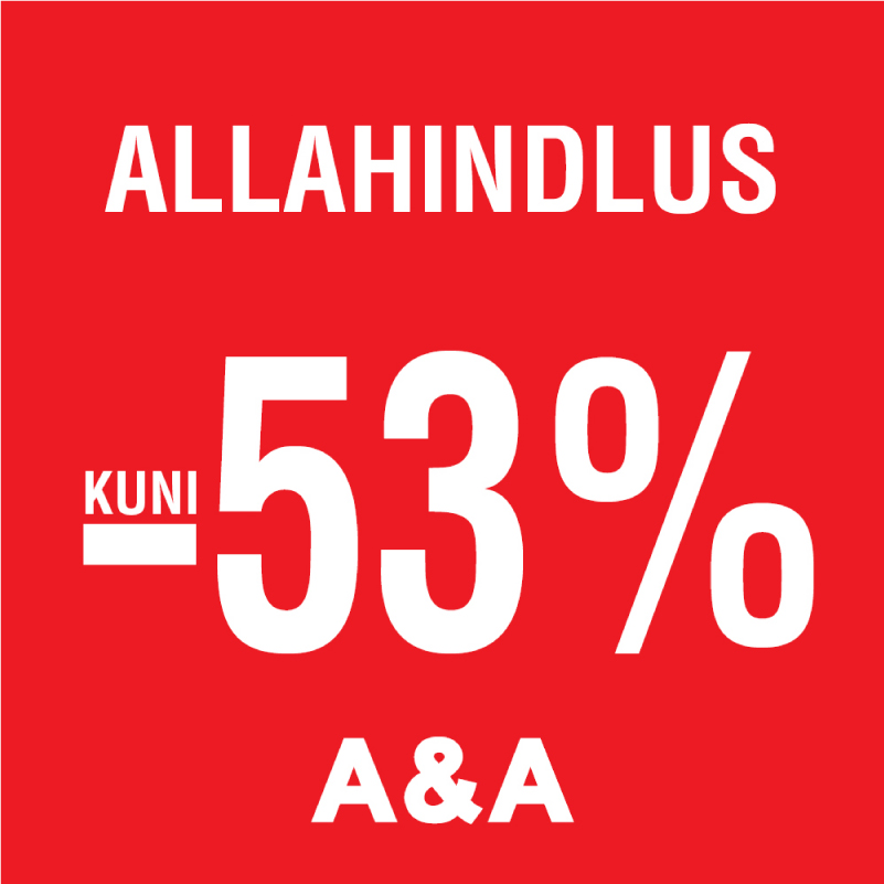 AASTA SUURIM ALLAHINDLUS KUNI -53%