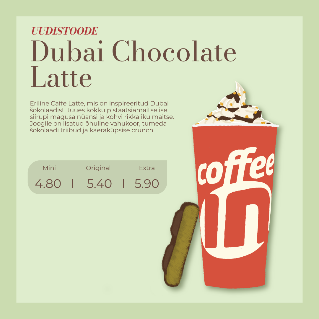 UUS! Dubai Chocolate Latte