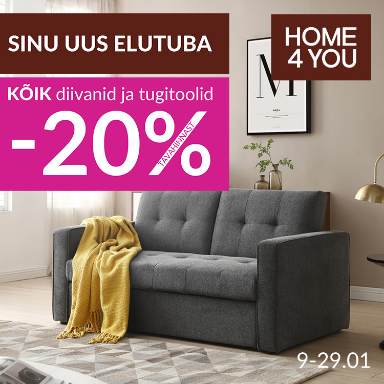 Kõik diivanid ja tugitoolid -20%