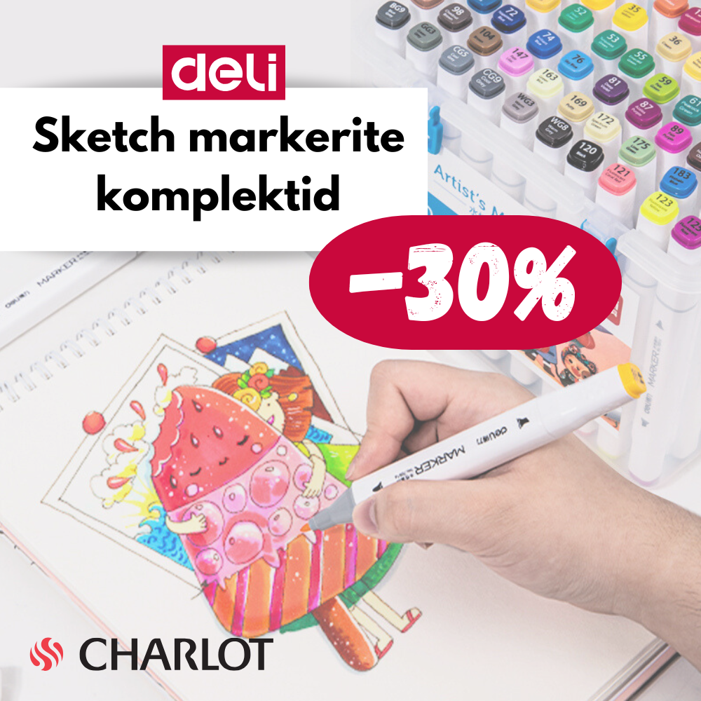 DELI Sketch markerite komplektid -30%
