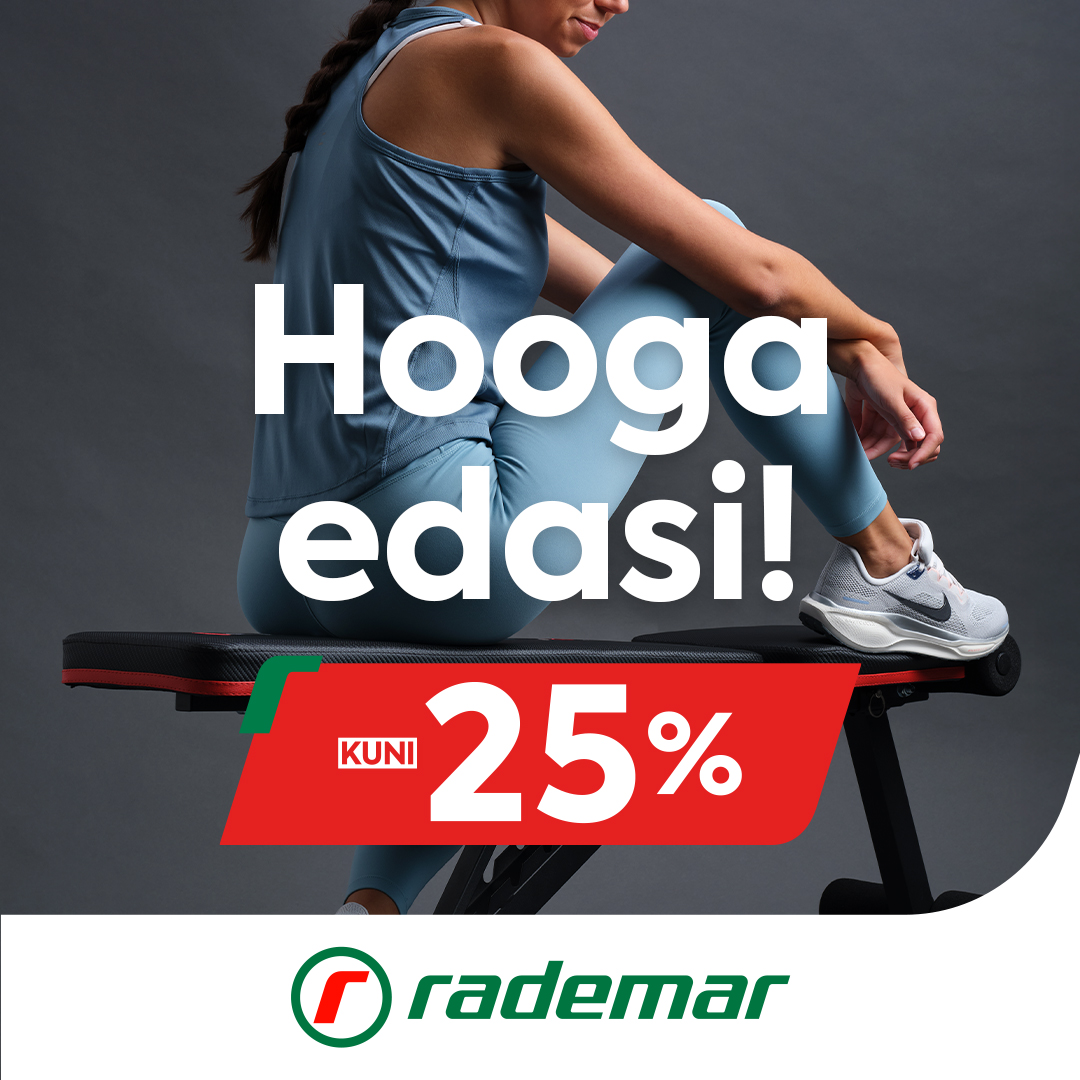 Hooga edasi! Treening riided ja -jalatsid kuni -25%