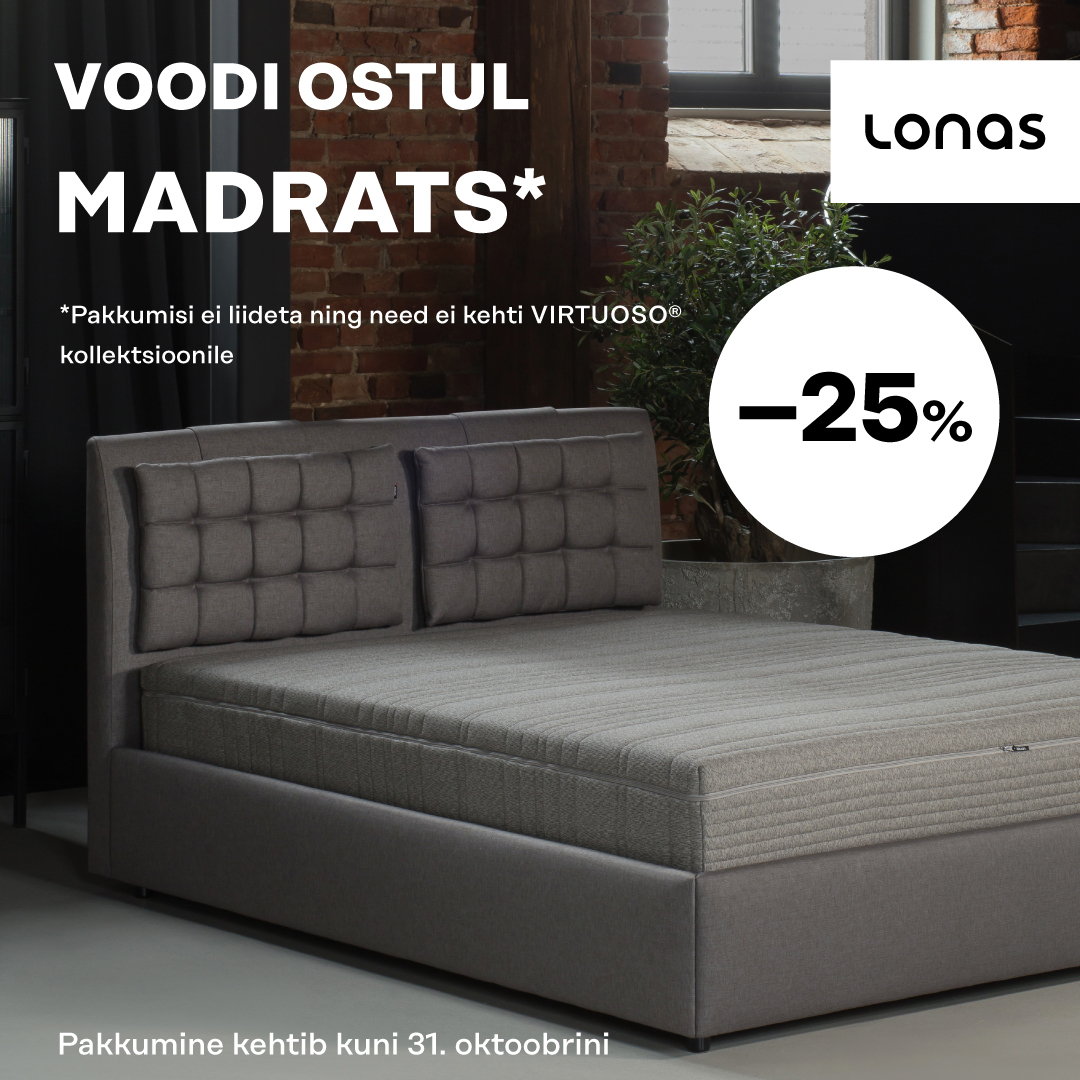 Voodi ostul madrats –25%