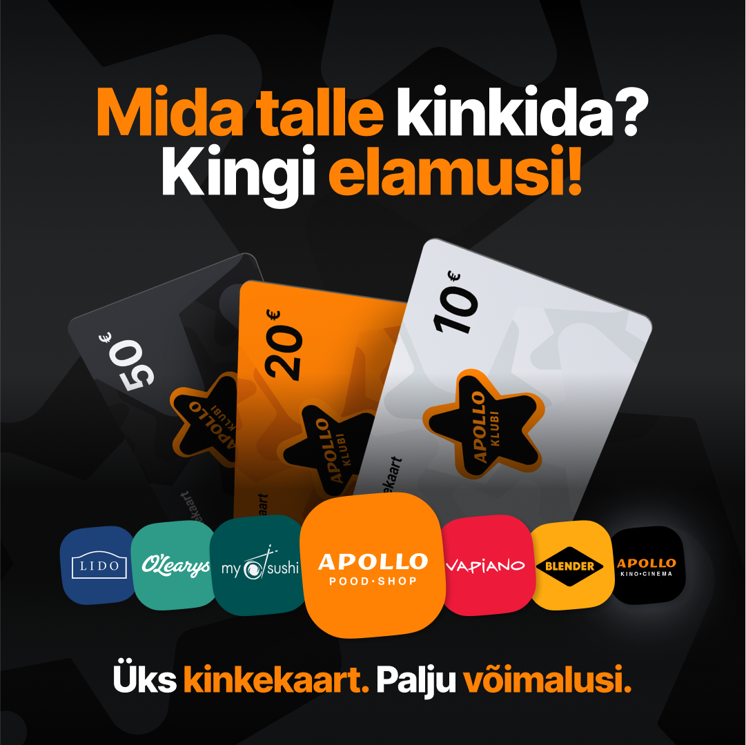 Apollo Klubi kinkekaart – parim kingitus Eestis!