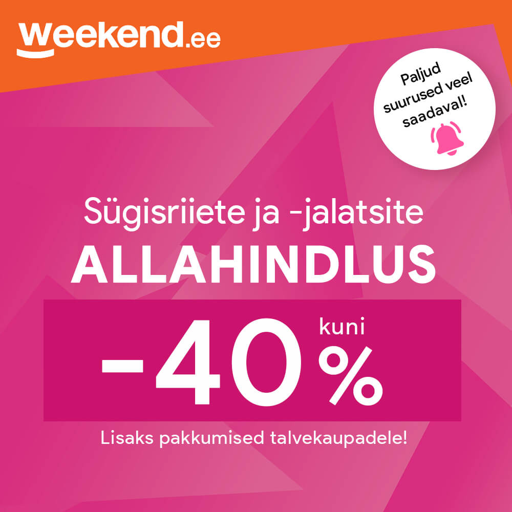 Sügishooaja allahindlus kuni -40%