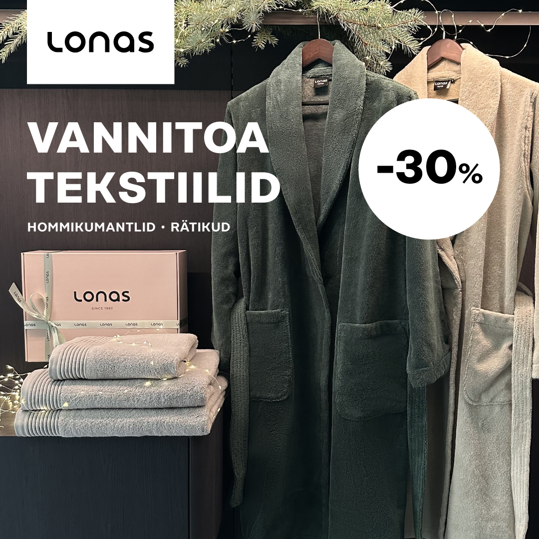 Vannitoa tekstiilid -30%