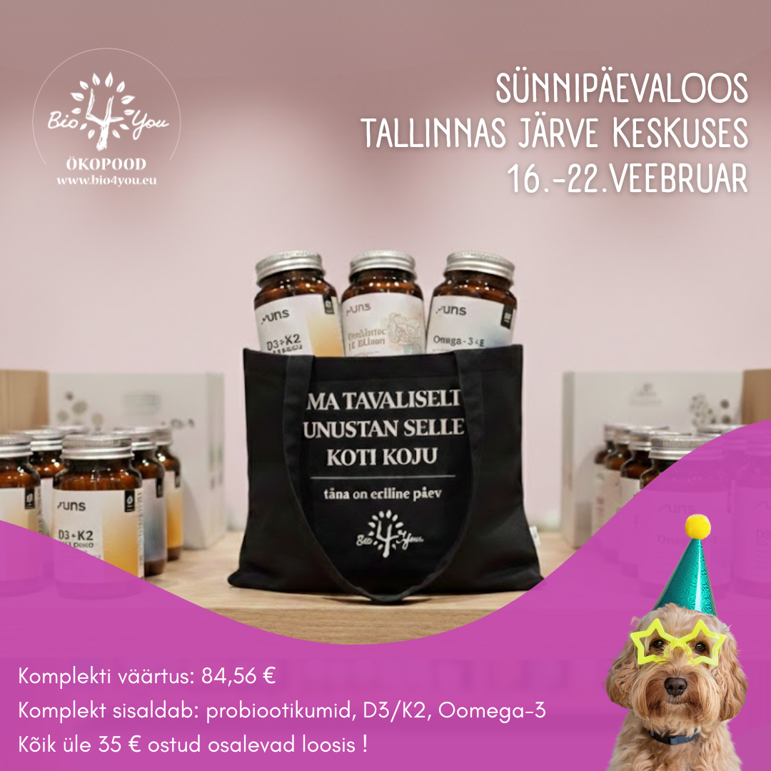 Bio4You sünnipäevanädal 16.-22.02 – kingiloos