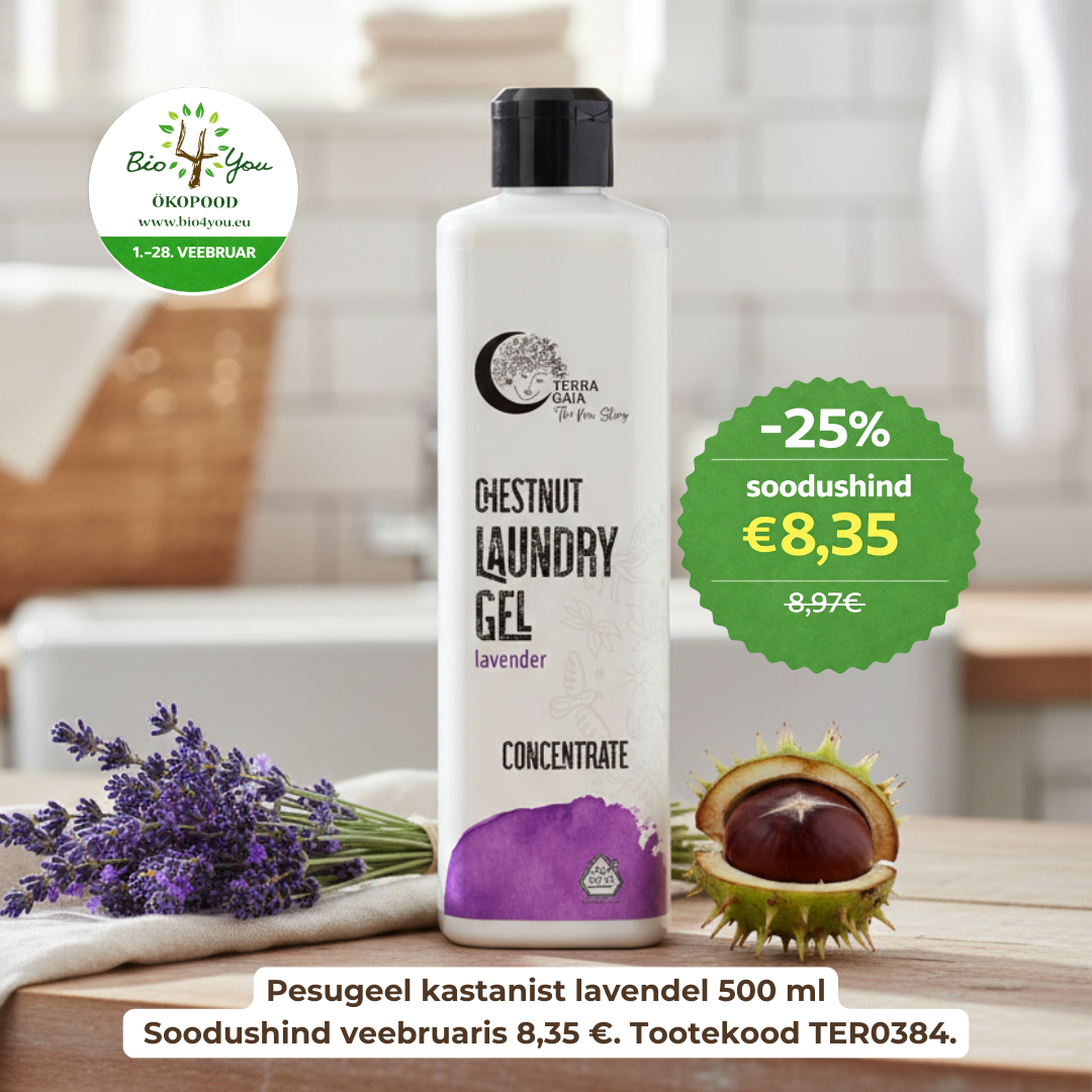 Veebruari ökopakkumised- kastani pesugeel