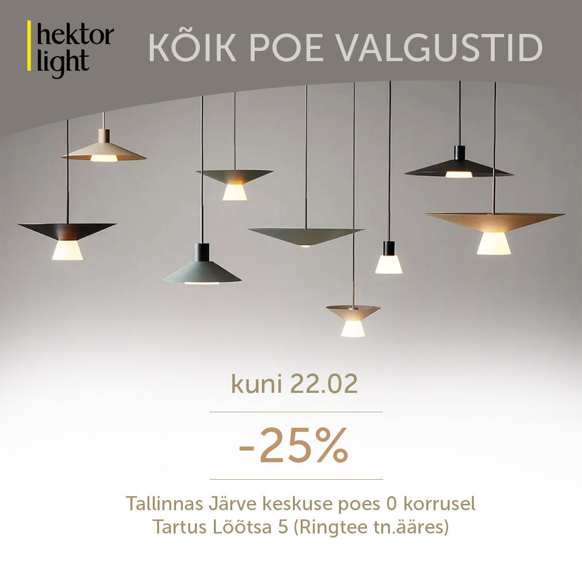 Kõik poe valgustid -25%