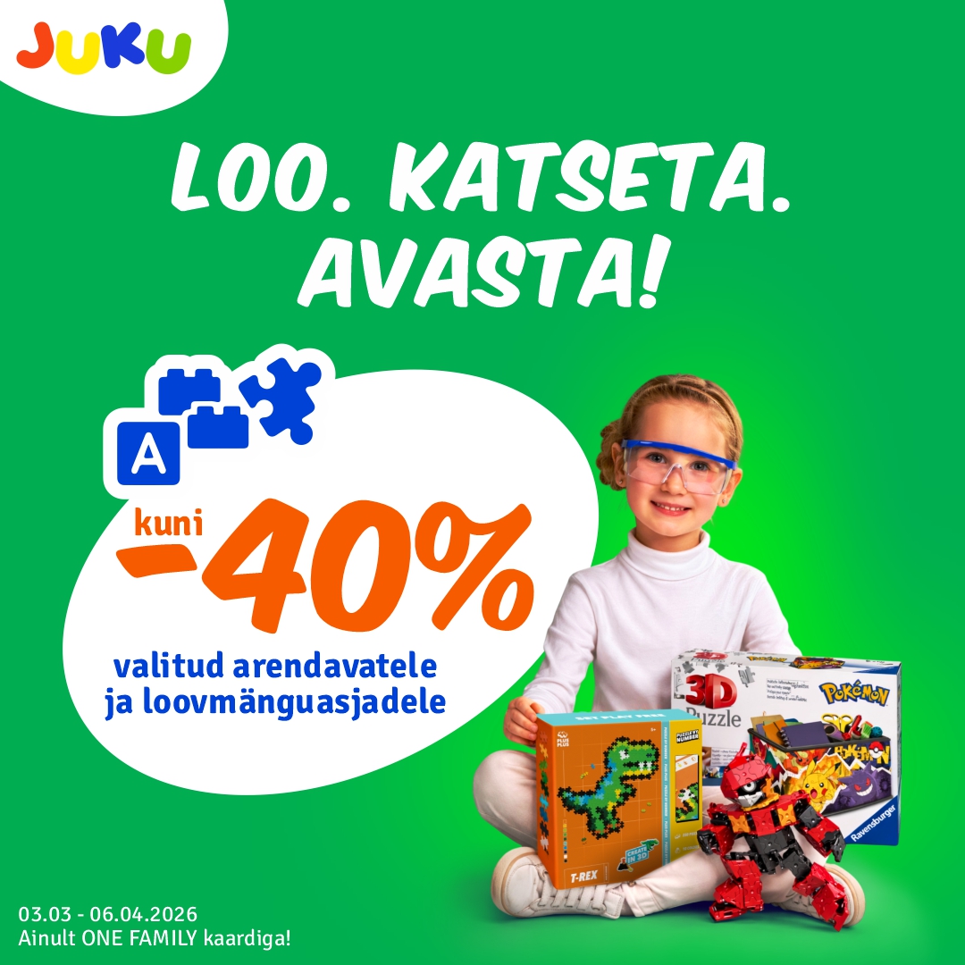 Arendavad, loomingulised mänguasjad kuni -40%!