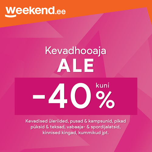 Kevadhooaja ALE kuni -40%!
