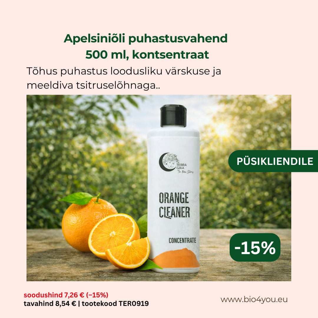 Bio4you püsikliendile- apelsiniõli puhastaja kontsentraat -15%