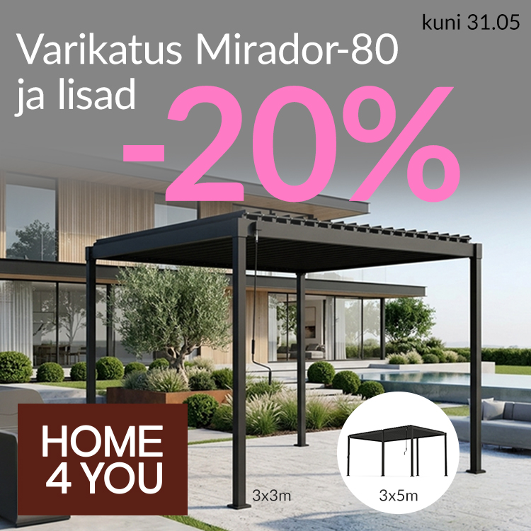 Varikatused MIRADOR-80 & lisad -20%