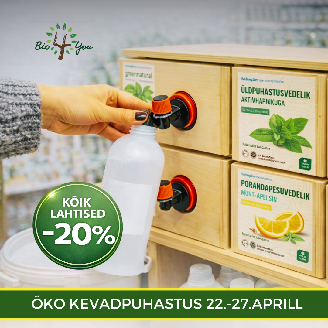 Öko Kevadpuhastus – kõik lahtised puhastusvahendid oma taarasse -20%