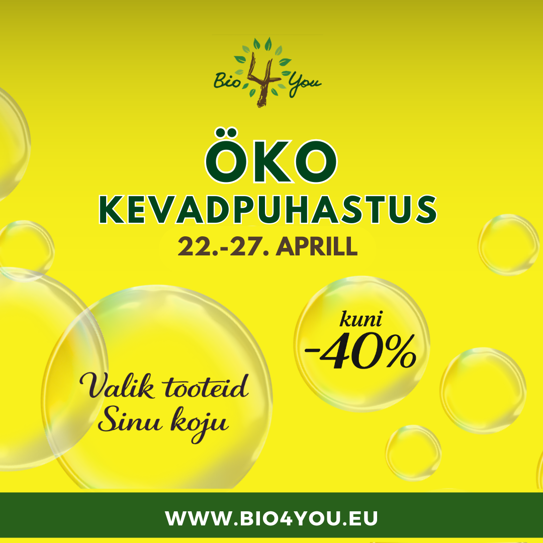 Öko Kevadpuhastus – looduslikud ja tõhusad tooted kuni -40%