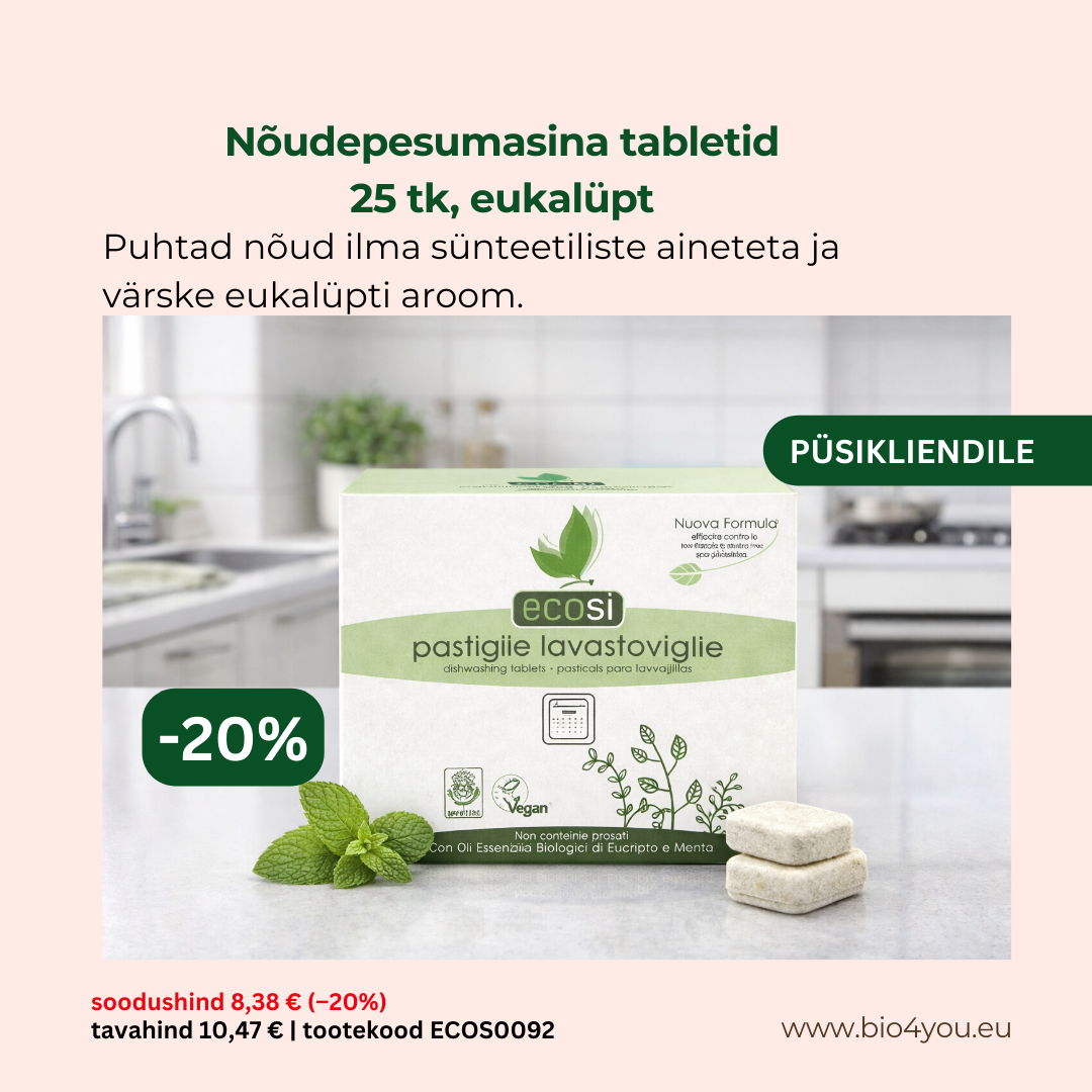 Bio4you püsikliendile- nõudepesumasina tabletid -20%