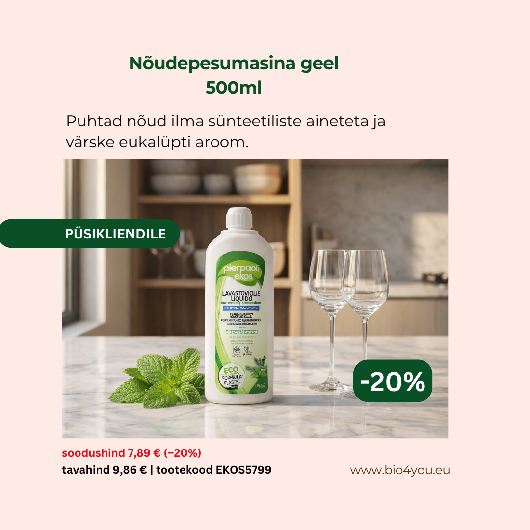 Bio4You püsikliendile- nõudepesumasina geel -20%