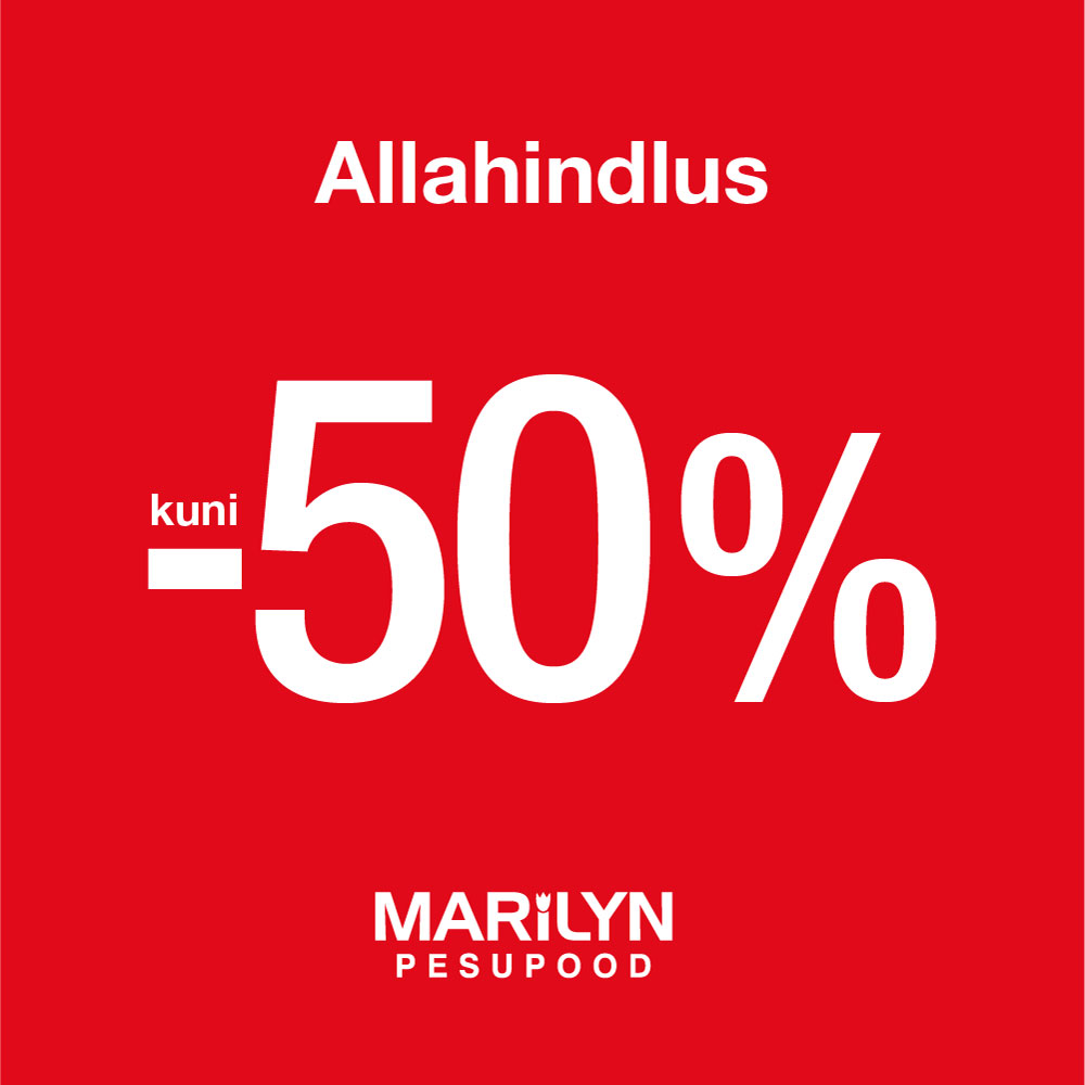 ALLAHINDLUS kuni -50%