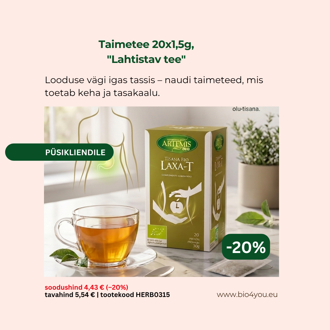 Bio4You püsikliendile- Lahtistav taimetee -20%