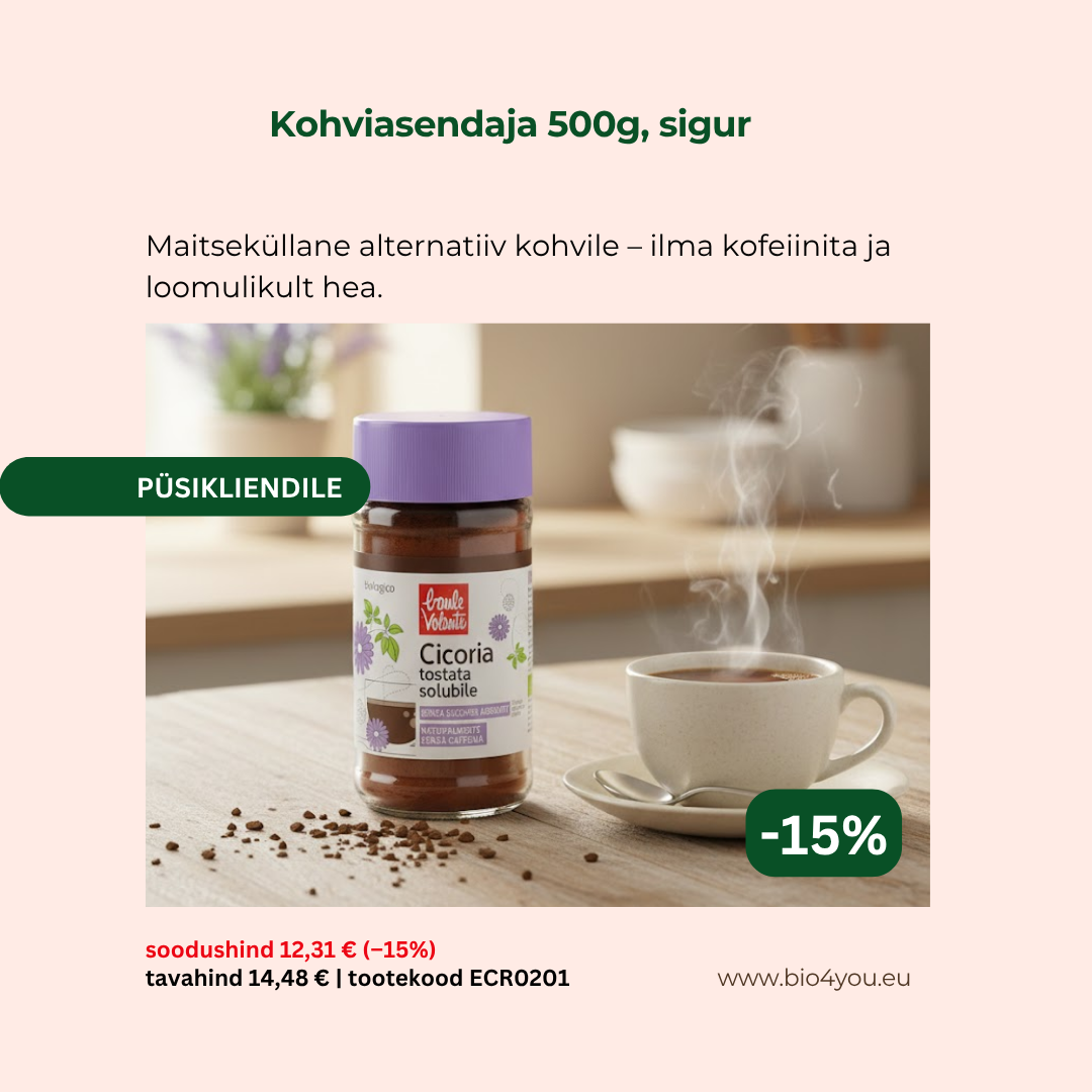 Bio4You püsikliendile- kohviasendaja sigur -15%