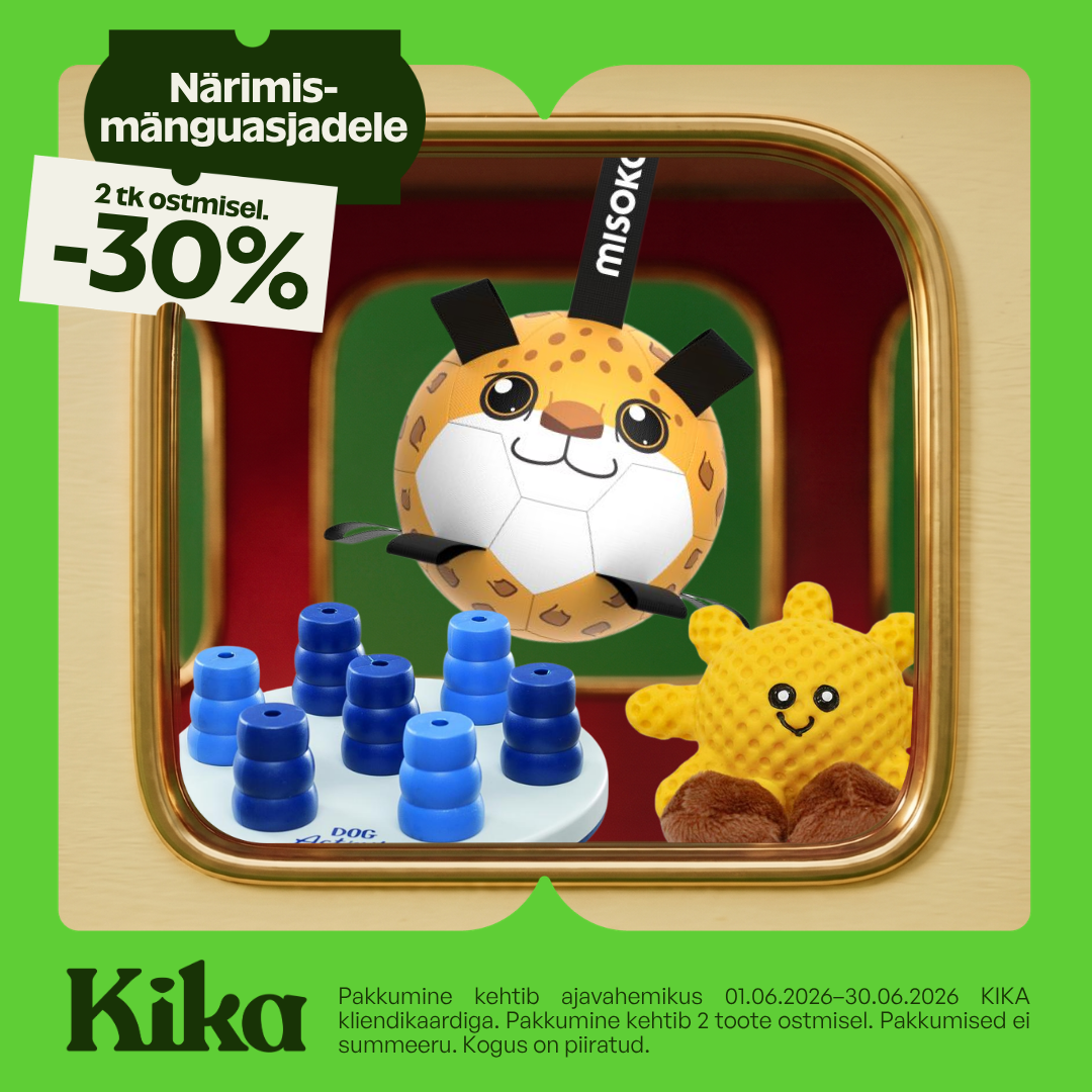 🐶 Mänguasjadele 2 tk ostmisel -30%