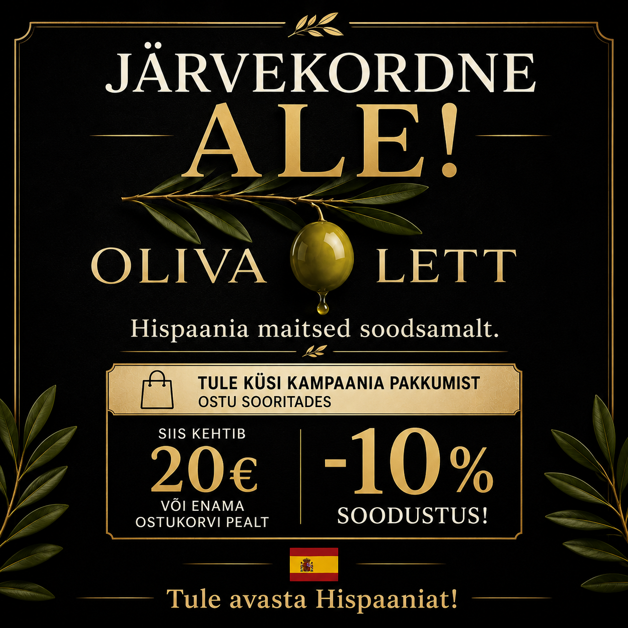 Hispaania Maitsed Soodsamalt. JÄRVEKORDNE ALE