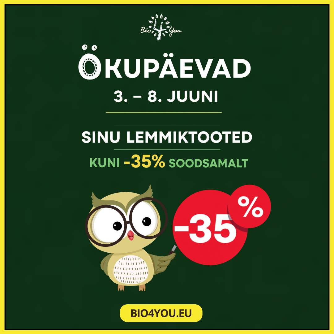 Bio4You Ökupäevad – 3.-8. juuni pakkumised kuni -35%