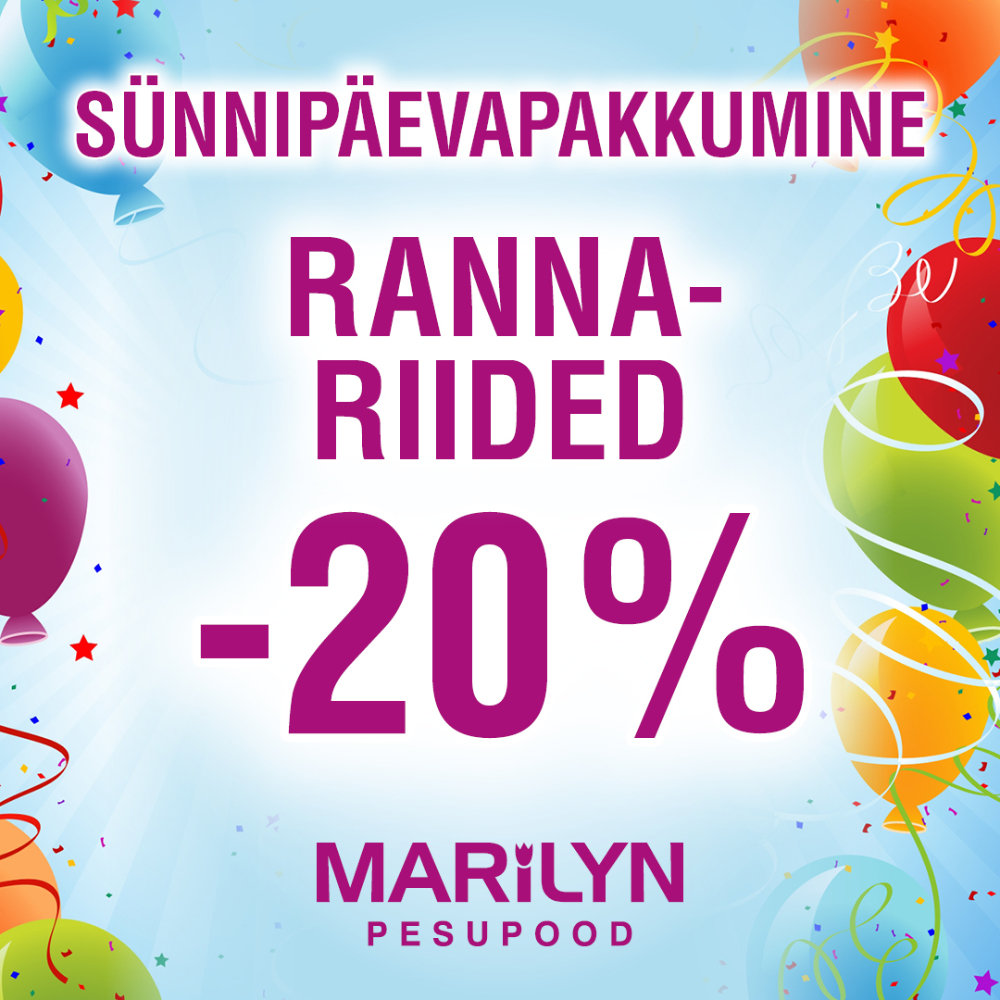 KÕIK RANNARIIDED, TRIKOOD JA MEESTE UJUMISPÜKSID -20%