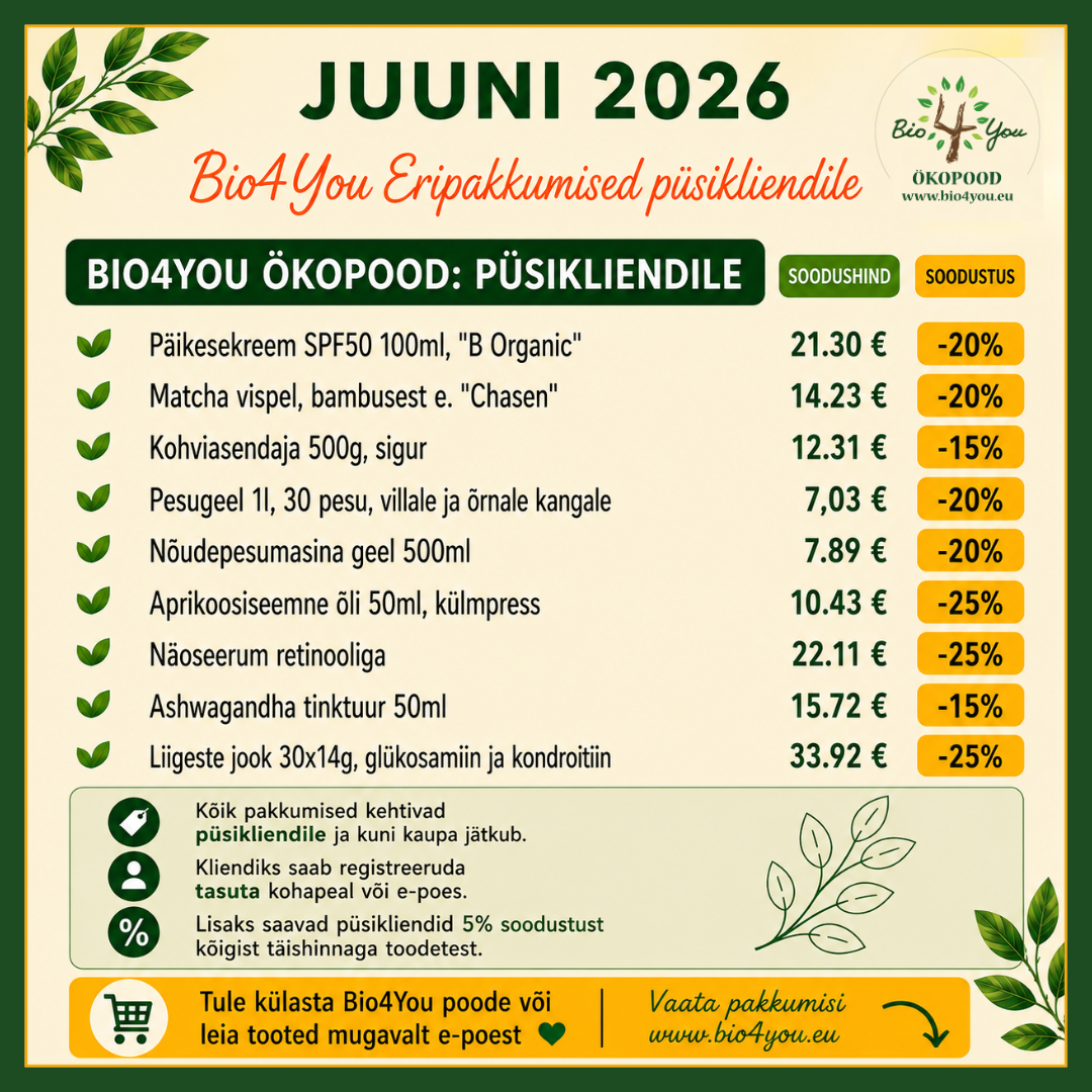 Bio4You püsikliendi pakkumised juunis