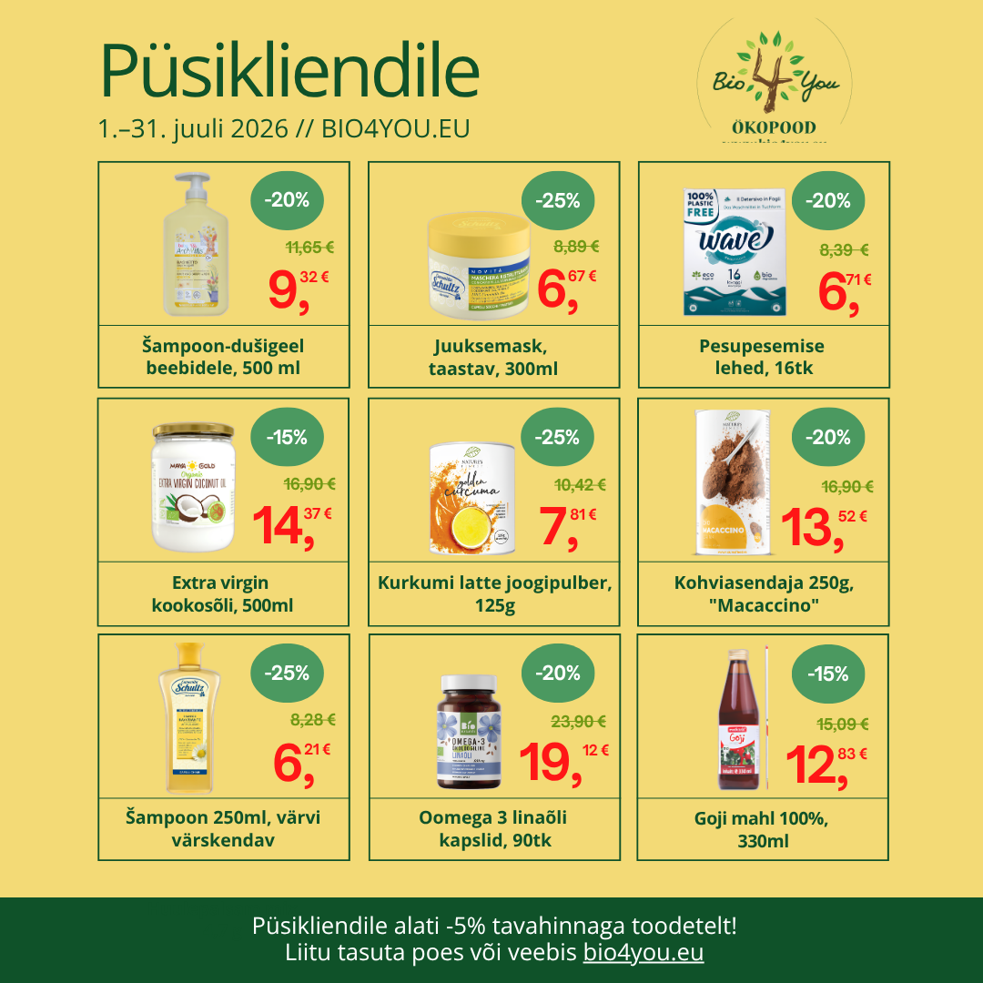 Bio4You püsikliendi pakkumised juulis