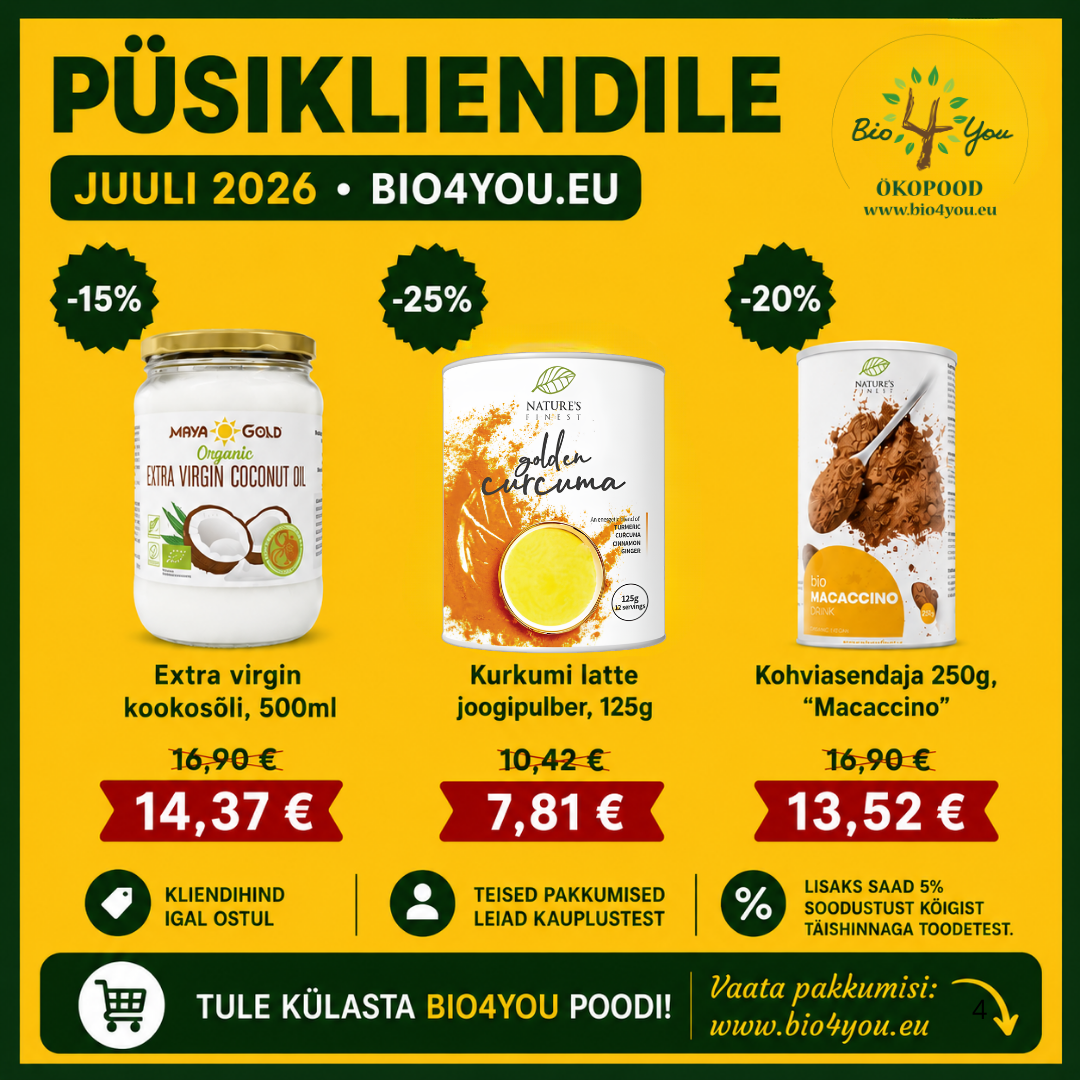 Bio4You püsikliendile – juulikuu pakkumised