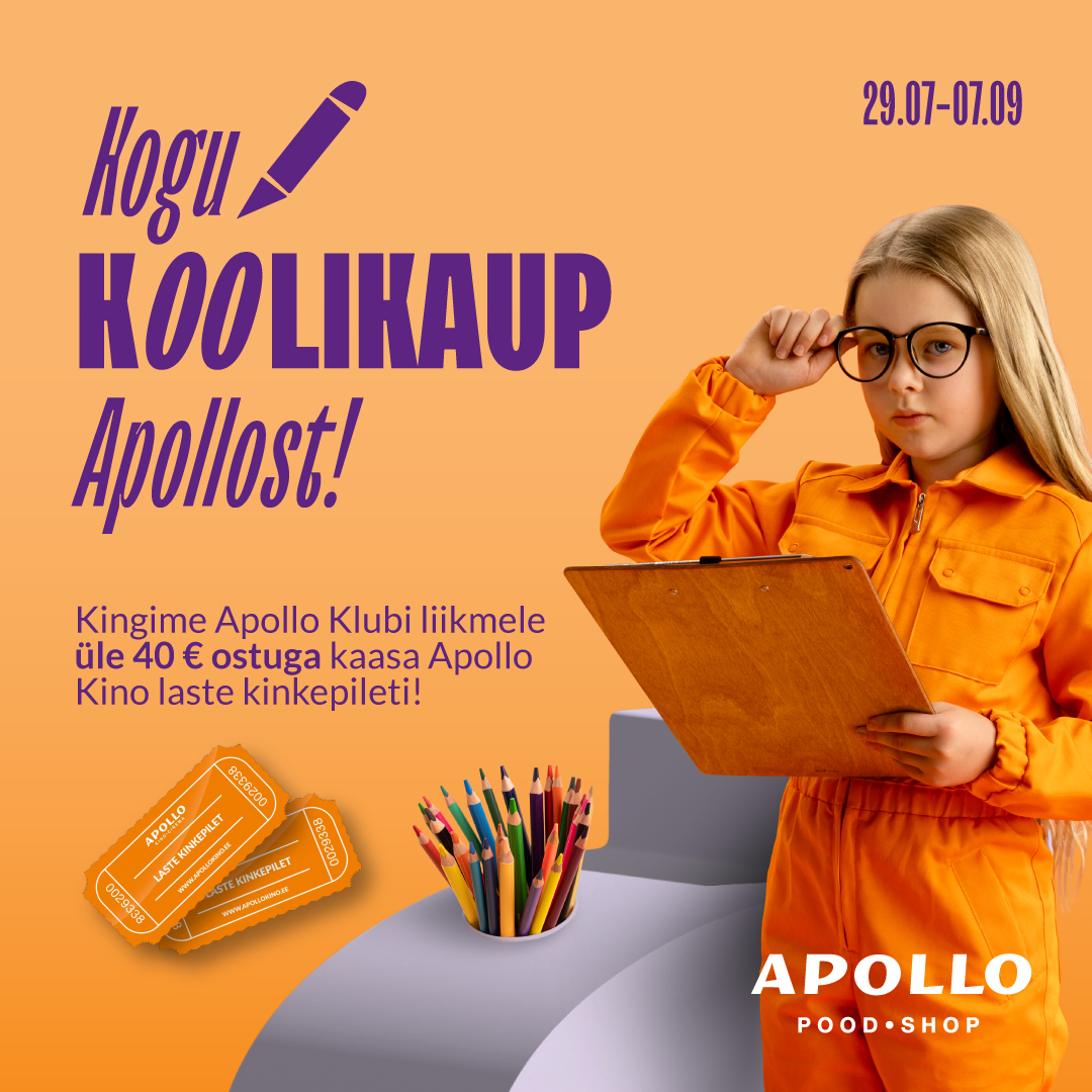 Kogu KOOLIKAUP Apollost!