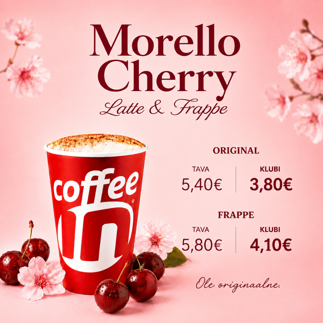 Augusti kuujook – Morello Cherry Latte & Frappe