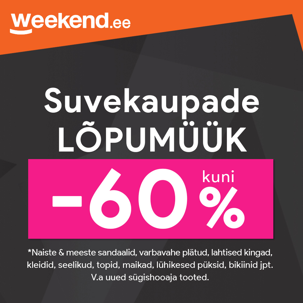 Suvekaupade lõpumüük kuni -60%!