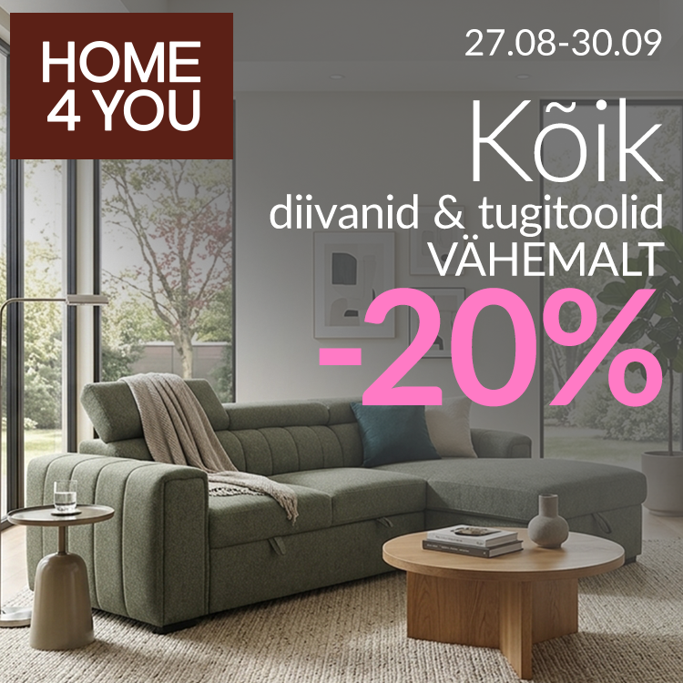 Kõik diivanid ja tugitoolid -20%