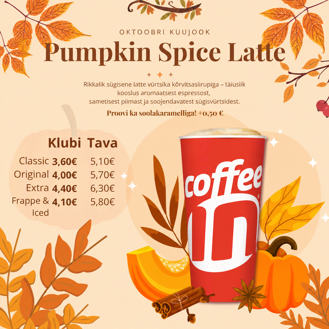 Oktoobri kuujook – Pumpkin Spice Latte